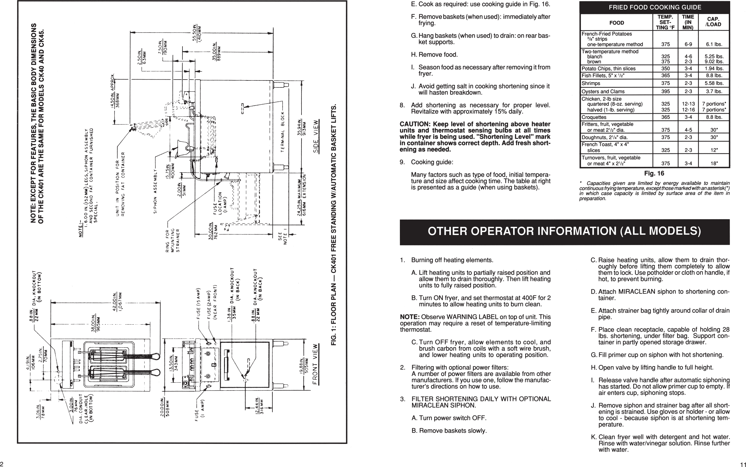 Page 11 of 12 - Hobart Hobart-Corp-Fryer-Ck40-Users-Manual- F27400  Hobart-corp-fryer-ck40-users-manual
