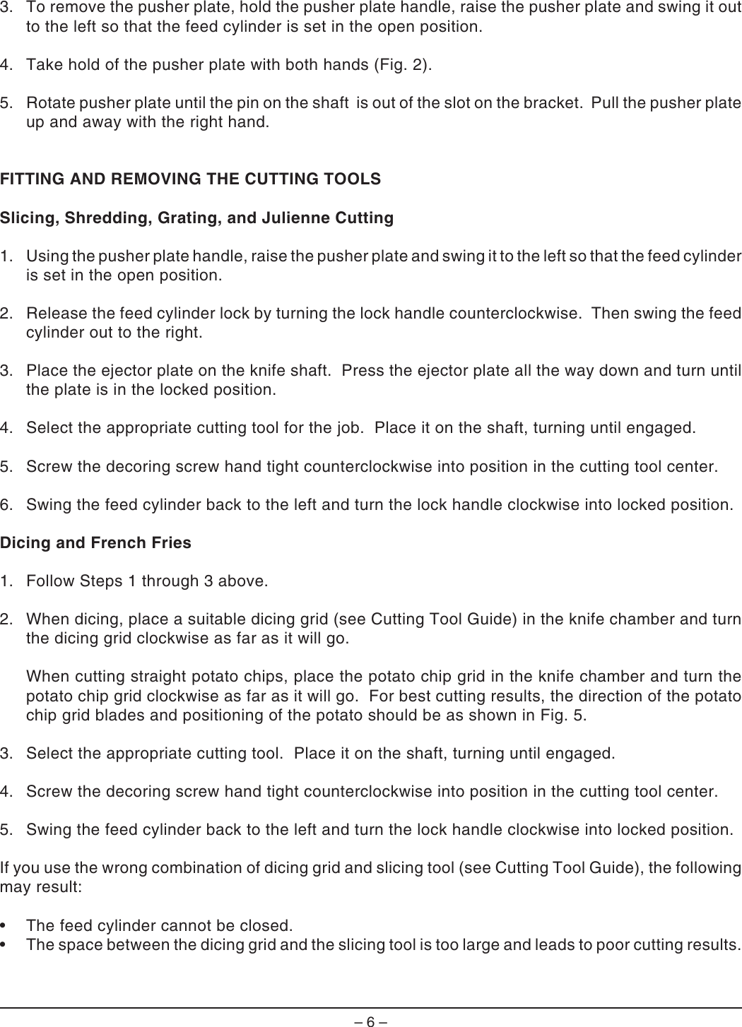 Page 6 of 12 - Hobart Hobart-Ml-104586-Users-Manual- F-19353 FP350 Food Processor  Hobart-ml-104586-users-manual