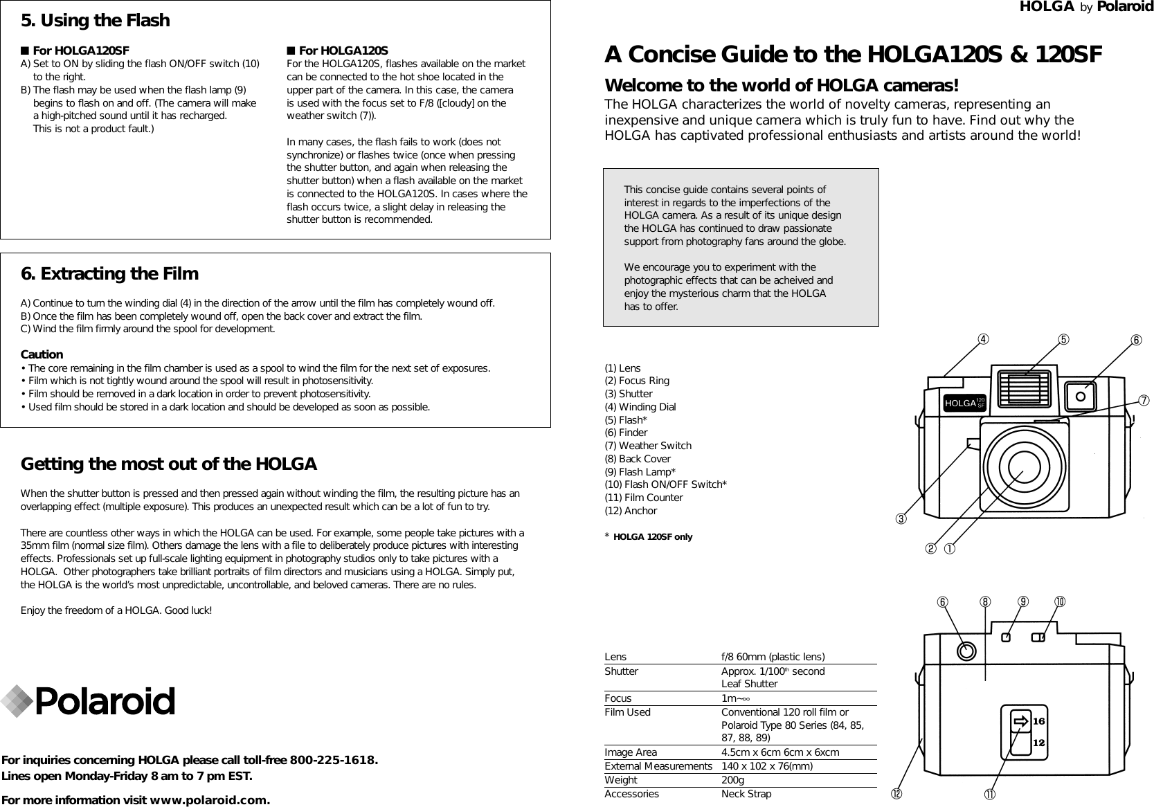 Page 1 of 2 - Holga Holga-120S-User-Guide- HOLGA_120s120sf_Guide  Holga-120s-user-guide