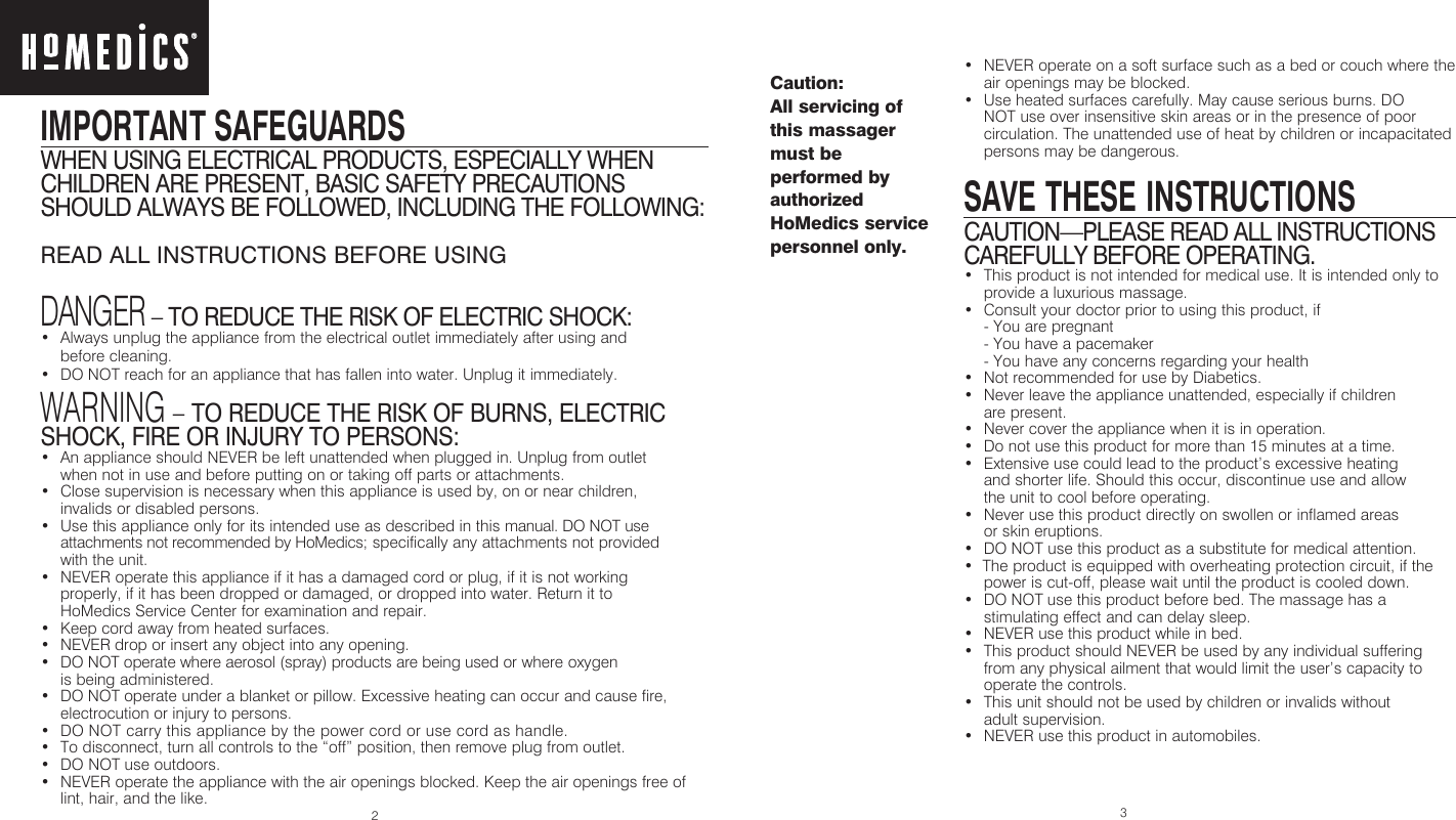 Page 2 of 9 - Homedics Homedics-Homedics-Automobile-Accessories-Nms-360-Users-Manual-  Homedics-homedics-automobile-accessories-nms-360-users-manual