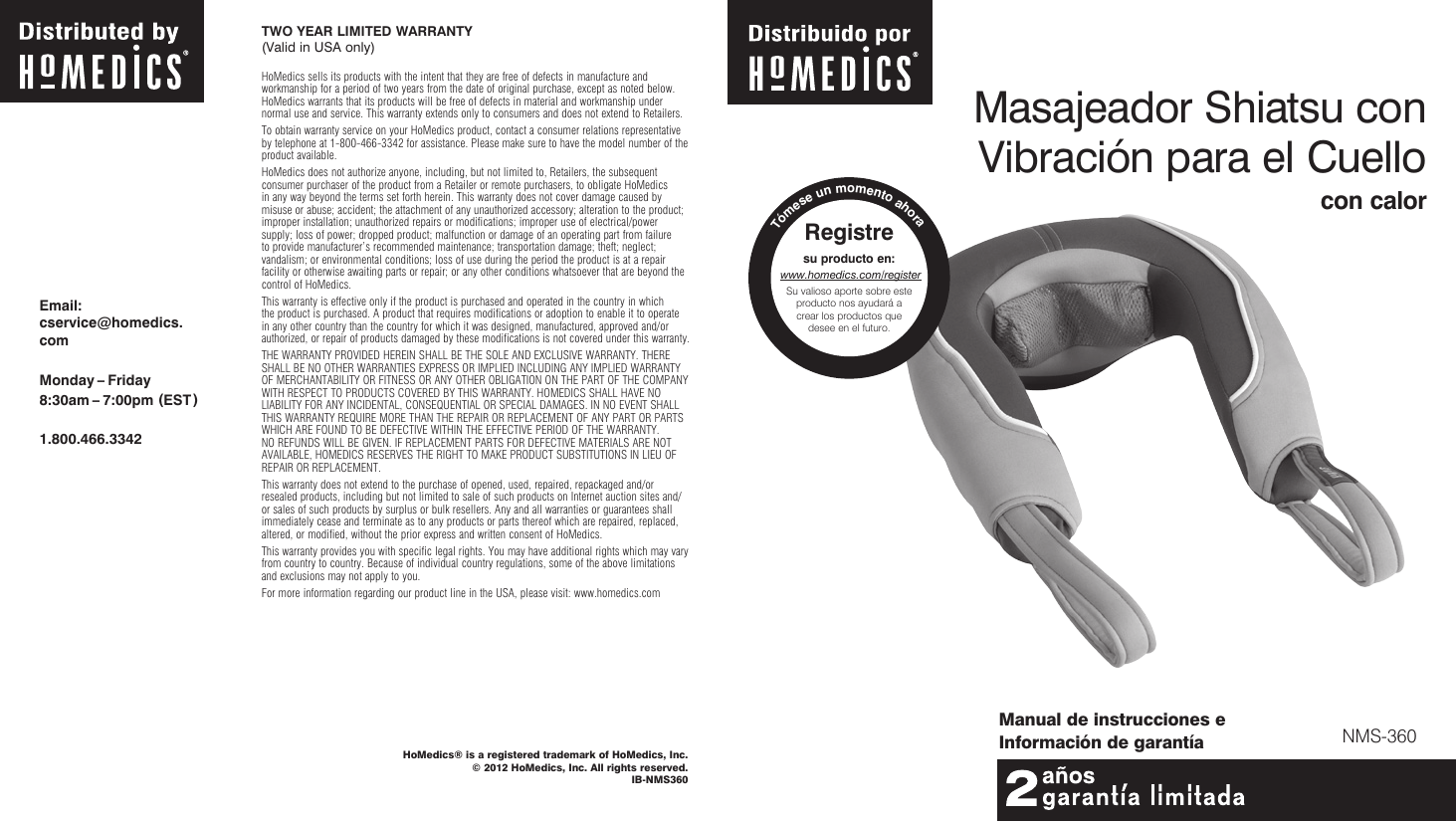 Page 6 of 9 - Homedics Homedics-Homedics-Automobile-Accessories-Nms-360-Users-Manual-  Homedics-homedics-automobile-accessories-nms-360-users-manual