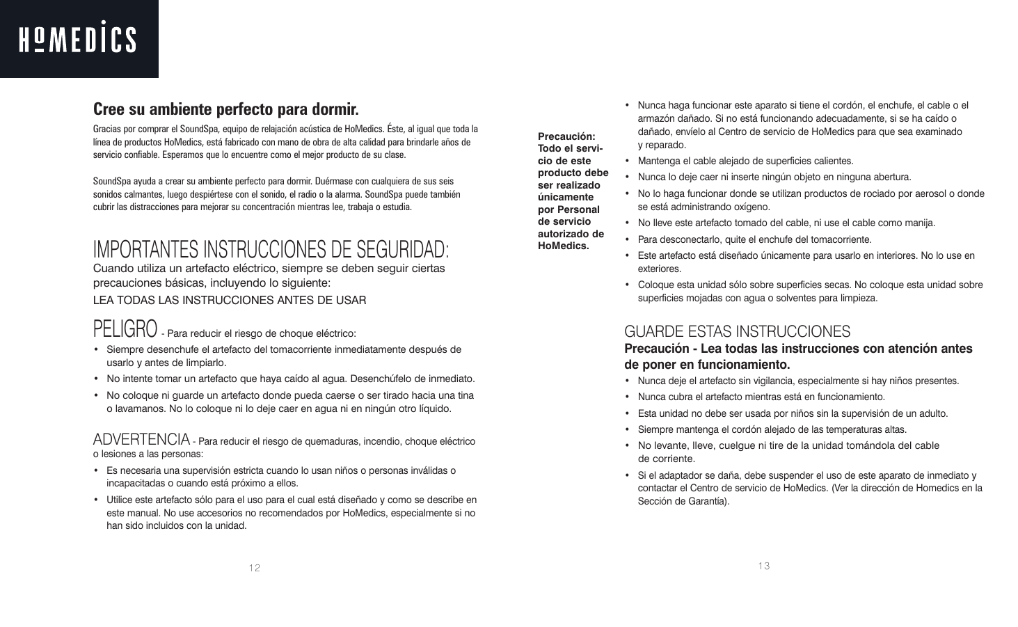 Page 7 of 10 - Homedics Homedics-Soundspa-Ib-Ss4000B-Users-Manual- SS-4000 Homedics-soundspa-ib-ss4000b-users-manual