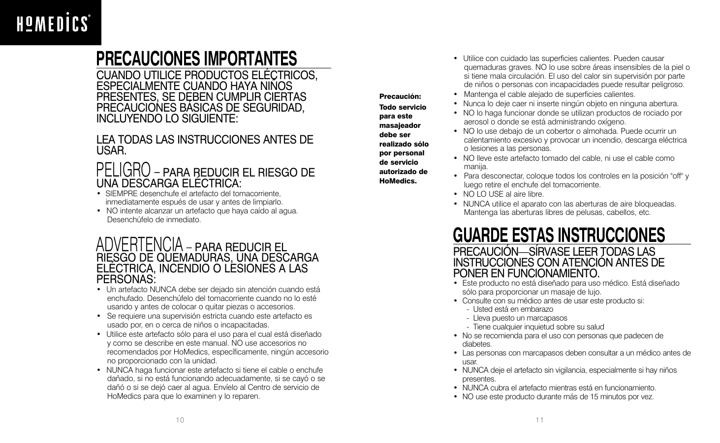 Page 6 of 8 - Homedics Homedics-Vc-110-able-Instruction-Book-  Homedics-vc-110-able-instruction-book