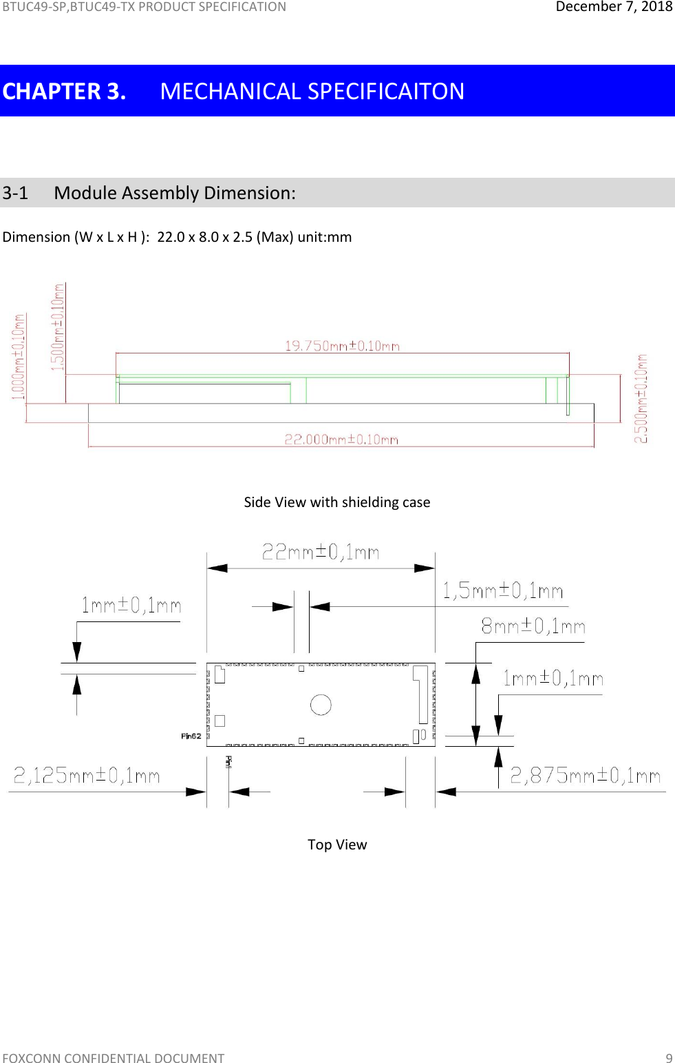 Page 10 of Hon Hai Precision Industry BTUC49 BT4.2 Wireless Module User Manual