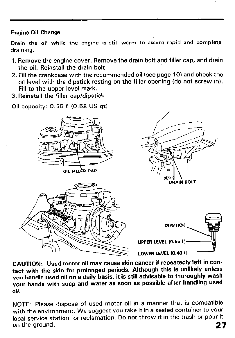 Honda Bf50 5Hp Bf50S 1000001 9999999 Owners Manual