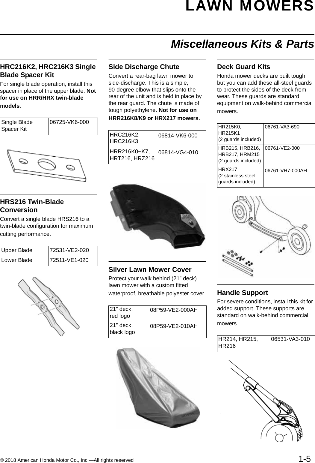 Page 5 of 8 - Honda Preview ! Lawn-mowers