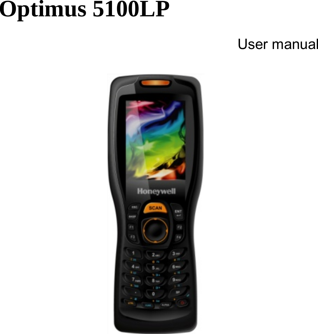 Optimus 5100LP  User manual    