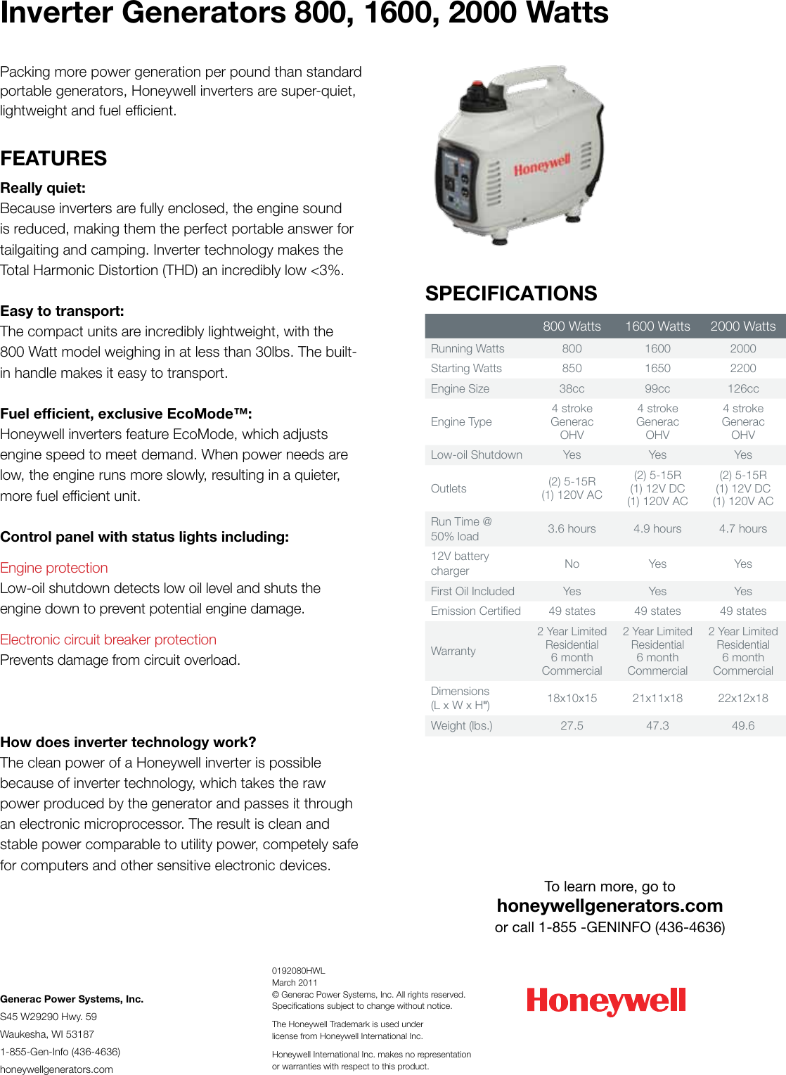 Page 2 of 2 - Honeywell 6066 User Manual  To The 3f233989-f34b-49dc-88ec-a8ee1e9459c8