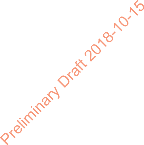 Preliminary Draft 2018-10-15