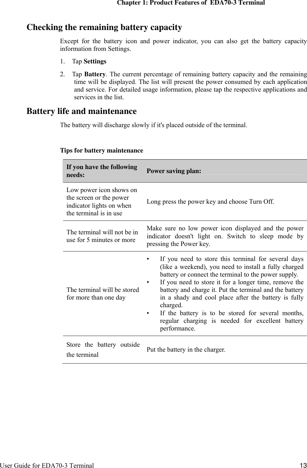 Page 19 of Honeywell EDA703 Tablet User Manual P1