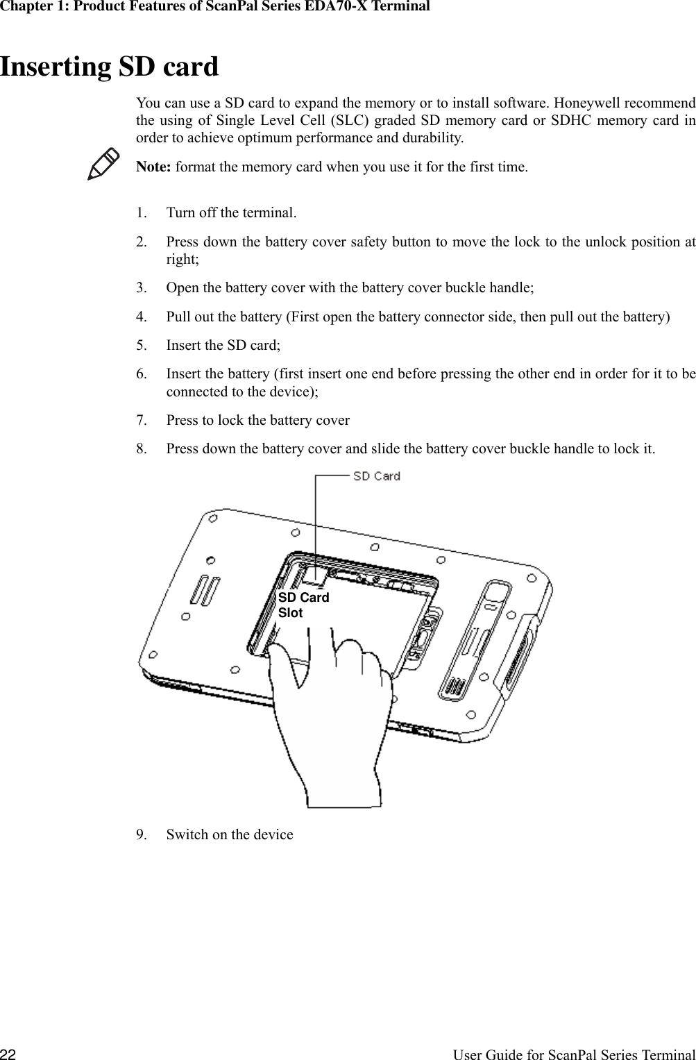 Page 28 of Honeywell EDA703 Tablet User Manual P1
