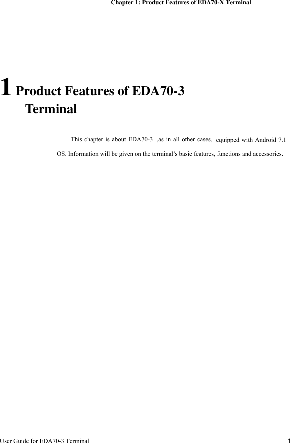 Page 7 of Honeywell EDA703 Tablet User Manual P1