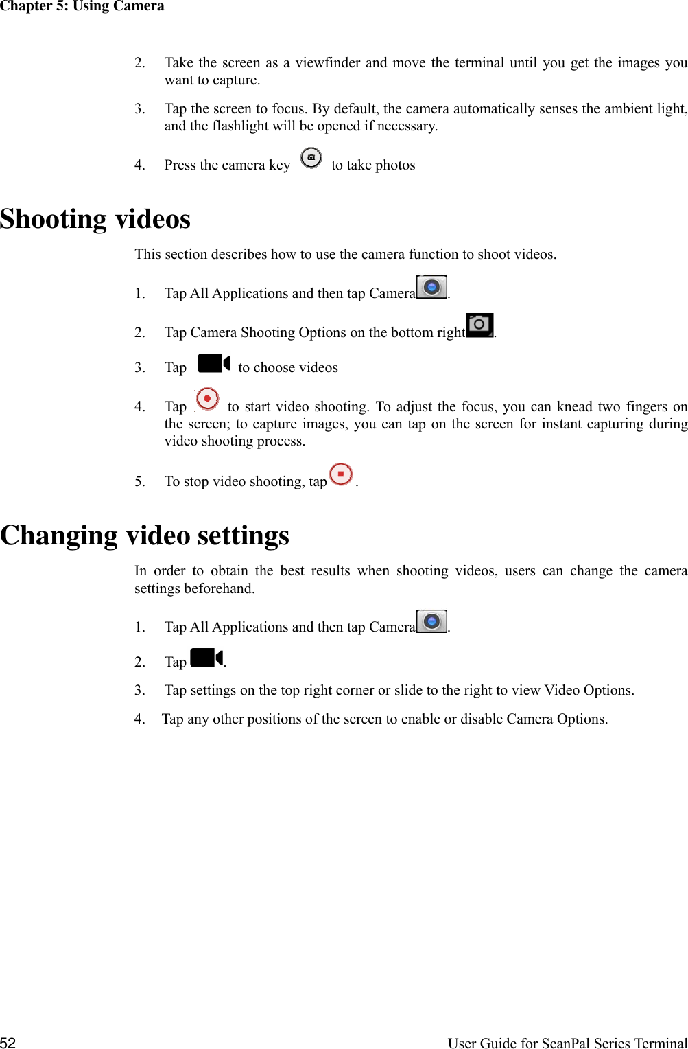 Page 58 of Honeywell EDA703 Tablet User Manual P1