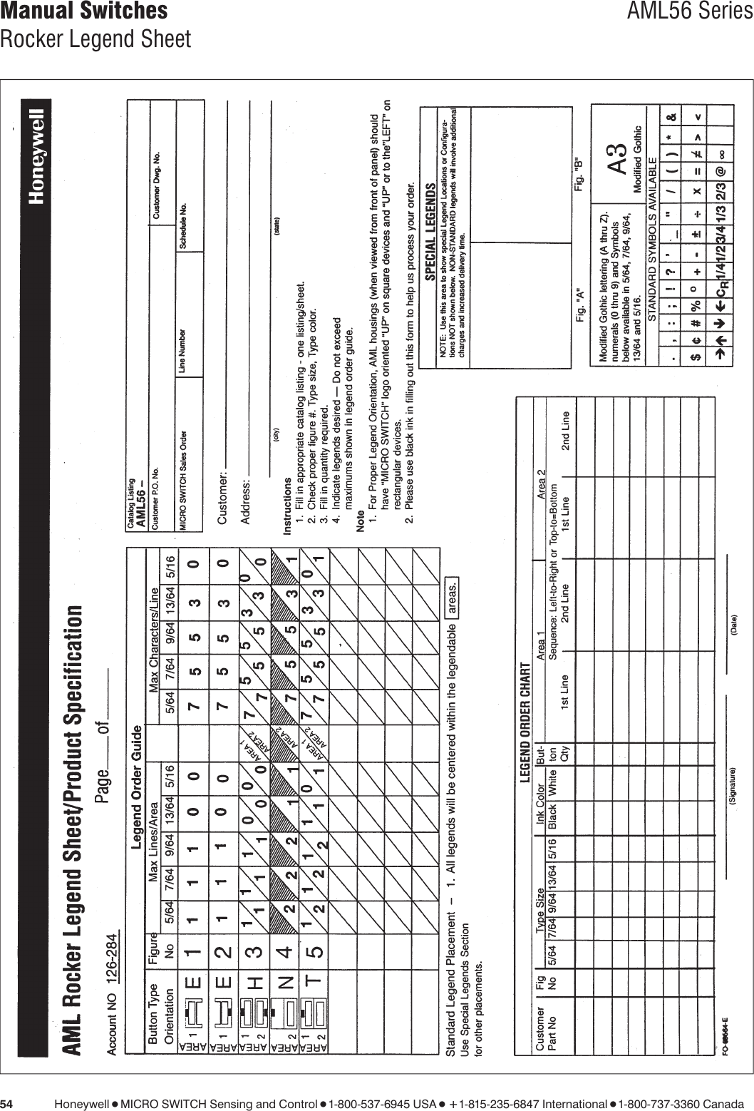 Page 4 of 4 - Honeywell Honeywell-Aml54-Series-Users-Manual- AML 54 And 56 Series Rocker Switch Operators  Honeywell-aml54-series-users-manual