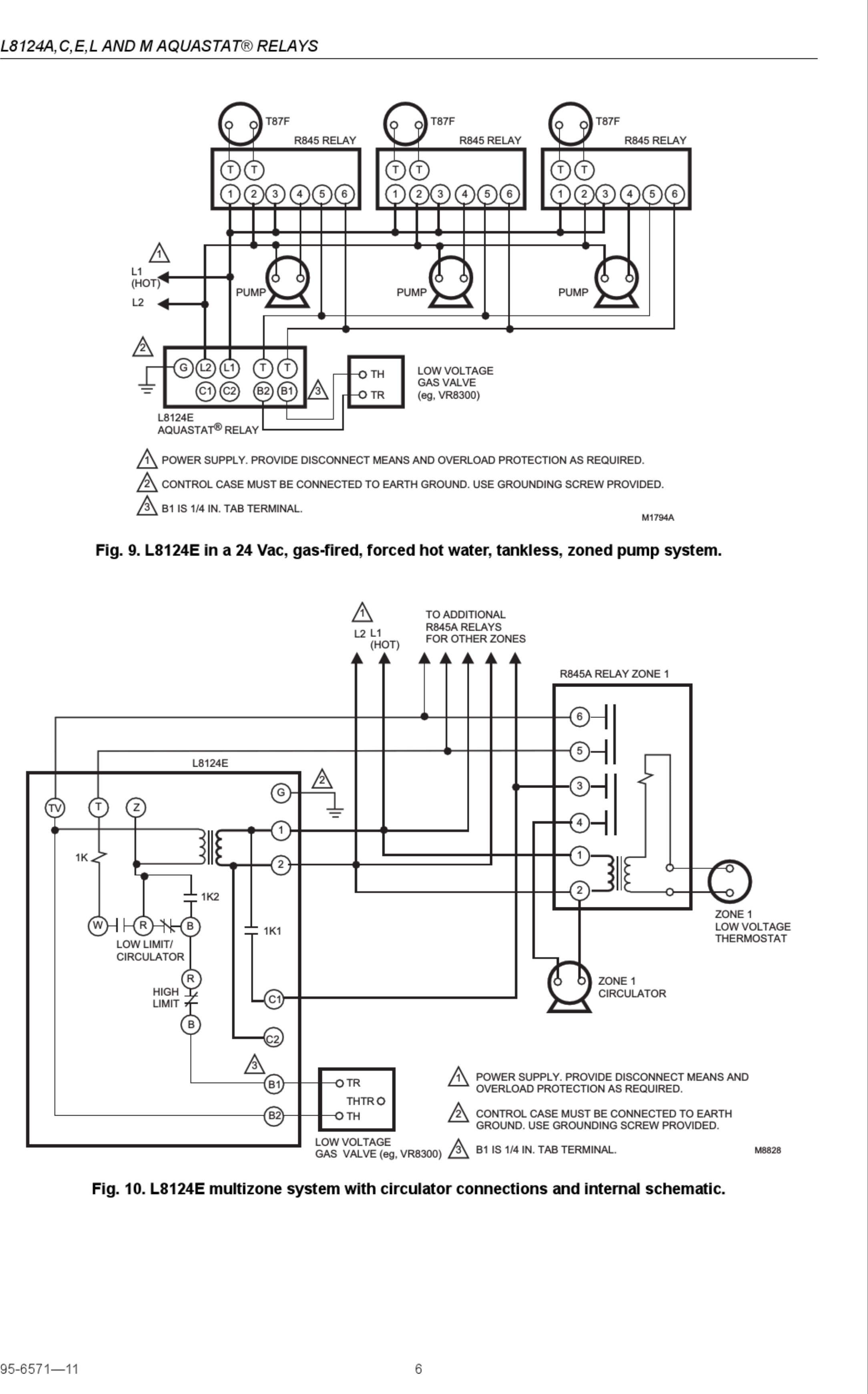 Page 6 of 8 - Honeywell Honeywell-Aquastat-L8124A-Installation-Instructions-Manual-1003208 User Manual