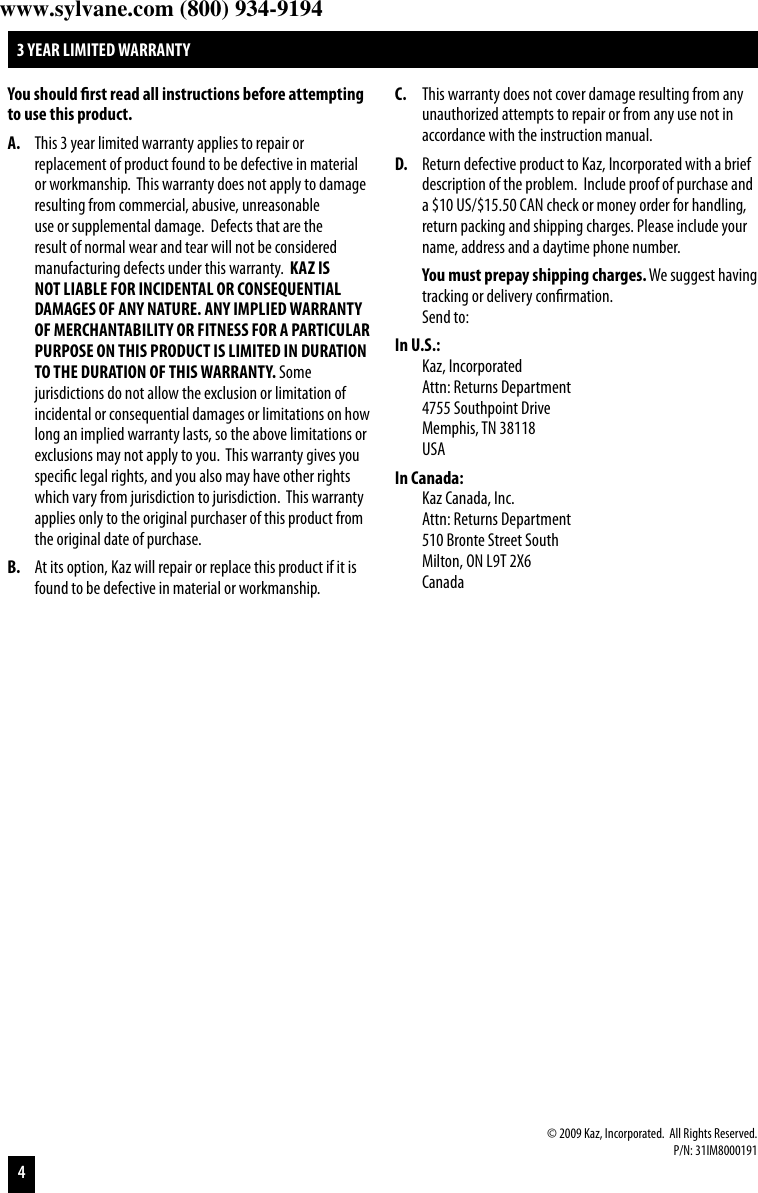 Page 4 of 12 - Honeywell Honeywell-Energy-Smart-Hz-8000-Users-Manual-  Honeywell-energy-smart-hz-8000-users-manual