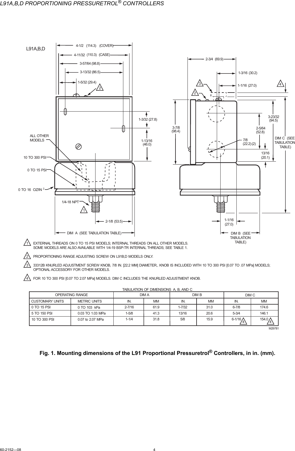 Page 4 of 12 - Honeywell Honeywell-Honeywell-Boiler-L91B-Users-Manual- 60-2152_B  Honeywell-honeywell-boiler-l91b-users-manual
