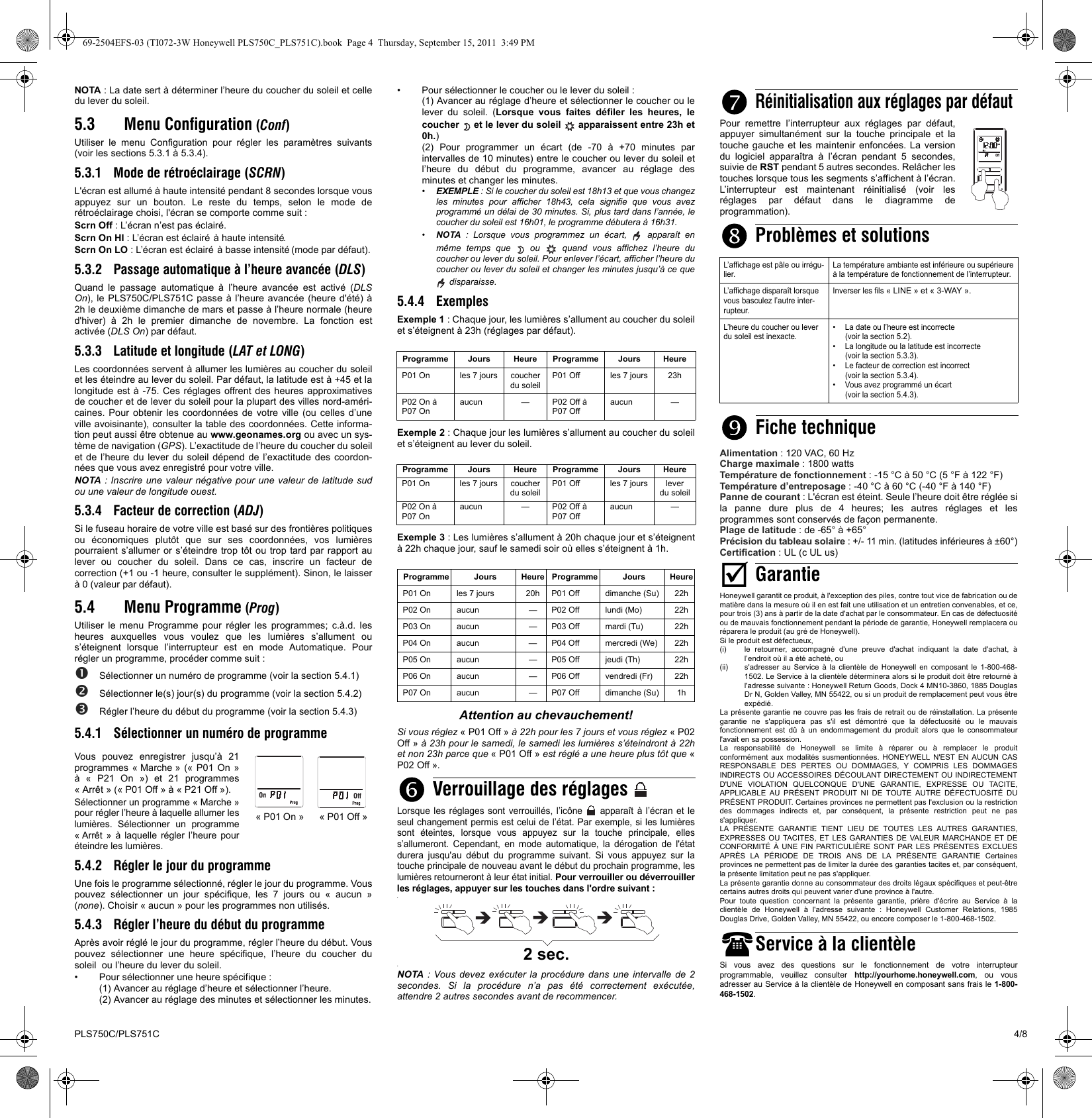 Page 4 of 8 - Honeywell Honeywell-Honeywell-Home-Theater-Screen-Pls750C-Users-Manual- 69-2504EFS-03 (TI072-3W PLS750C_PLS751C)  Honeywell-honeywell-home-theater-screen-pls750c-users-manual