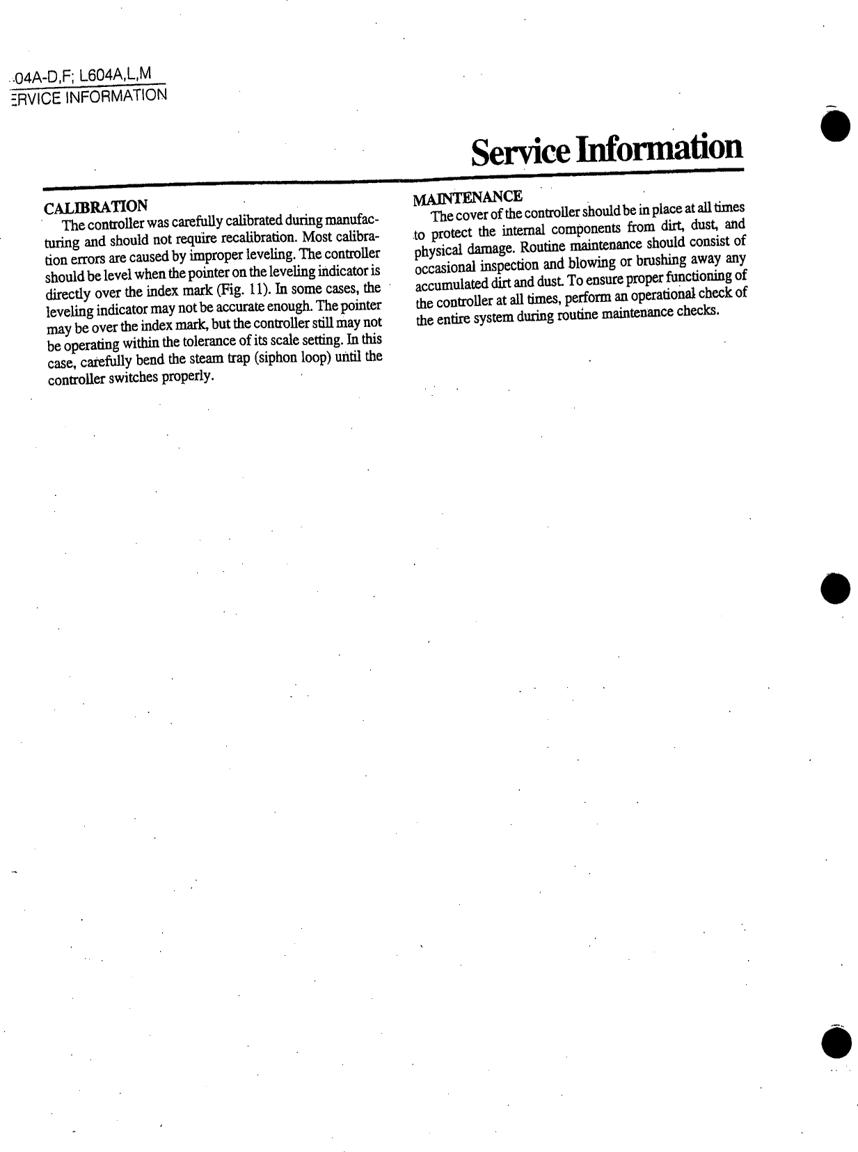 Page 10 of 10 - Honeywell Honeywell-Honeywell-Sleep-Apnea-Machine-L404A-D-Users-Manual- 4b Pressuretrol  Honeywell-honeywell-sleep-apnea-machine-l404a-d-users-manual