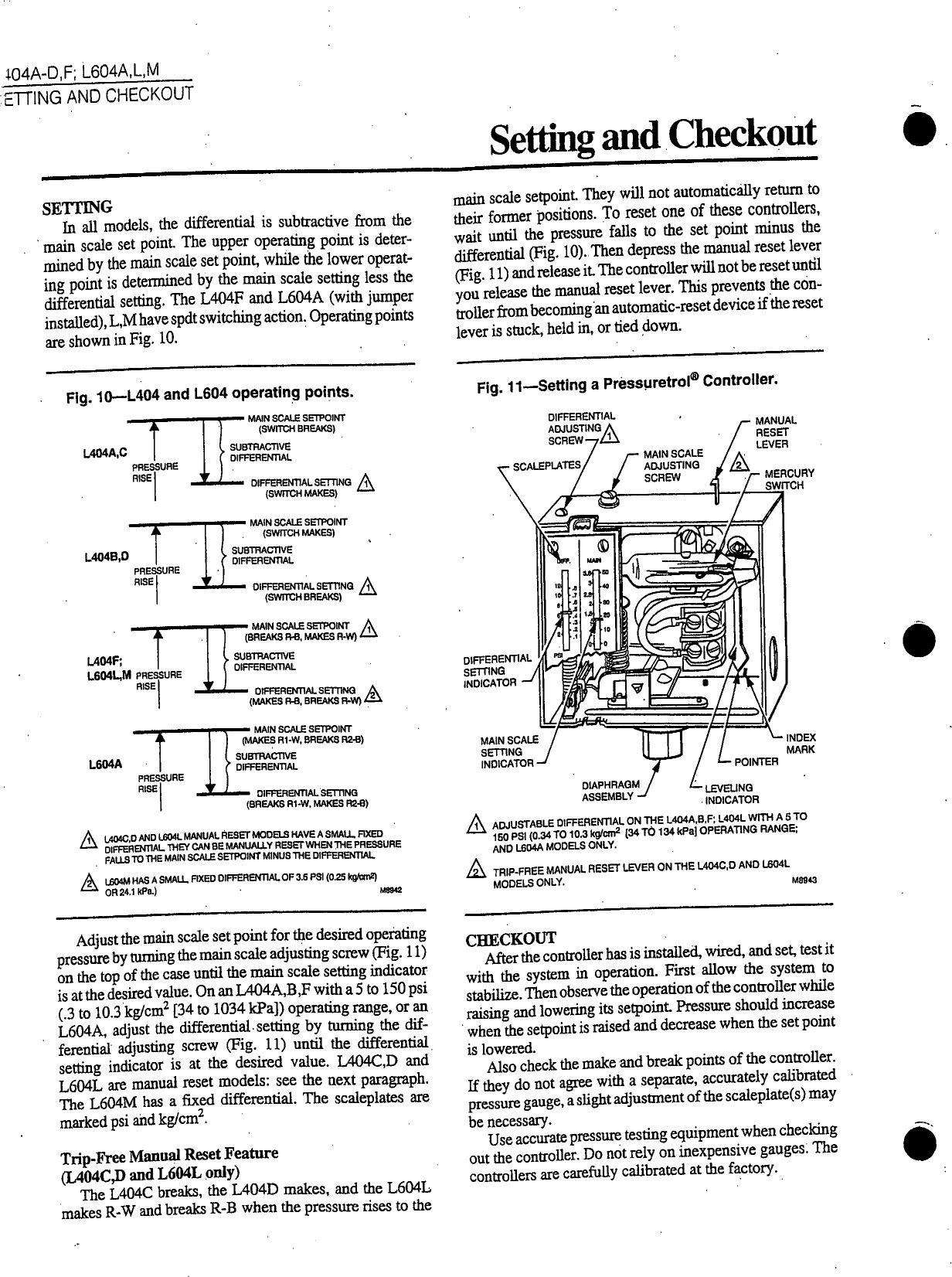 Page 8 of 10 - Honeywell Honeywell-Honeywell-Sleep-Apnea-Machine-L404A-D-Users-Manual- 4b Pressuretrol  Honeywell-honeywell-sleep-apnea-machine-l404a-d-users-manual