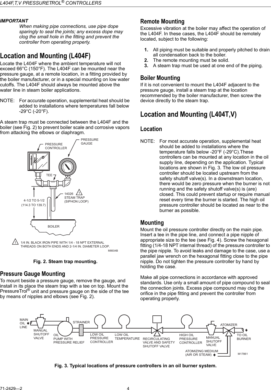 Page 4 of 8 - Honeywell Honeywell-Honeywell-Switch-L404T-Users-Manual- 71-2429-1  Honeywell-honeywell-switch-l404t-users-manual