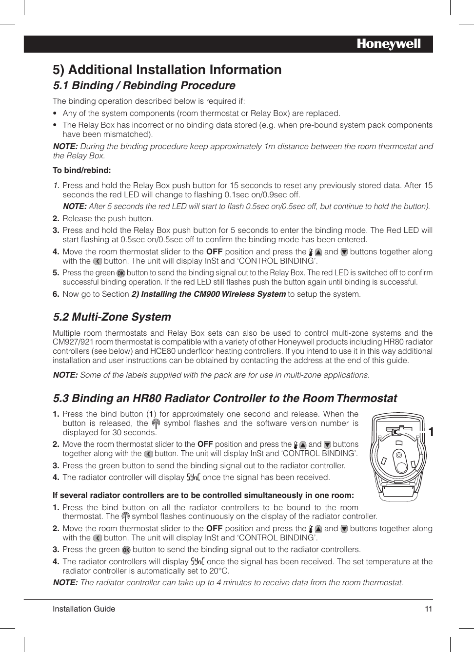 Page 11 of 12 - Honeywell Honeywell-Honeywell-Thermostat-Cm900-Users-Manual-  Honeywell-honeywell-thermostat-cm900-users-manual