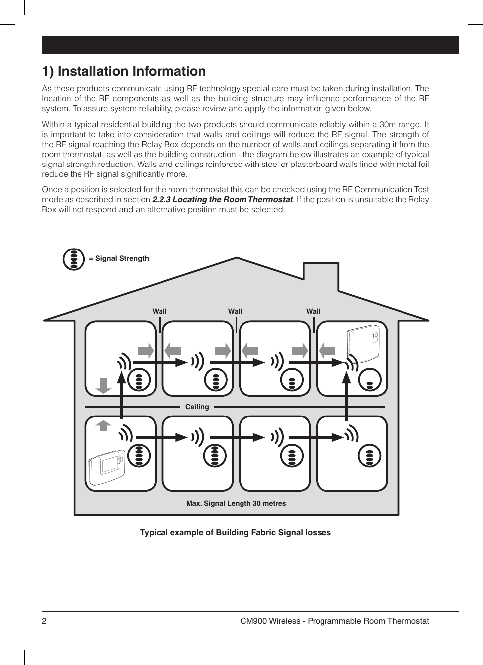 Page 2 of 12 - Honeywell Honeywell-Honeywell-Thermostat-Cm900-Users-Manual-  Honeywell-honeywell-thermostat-cm900-users-manual