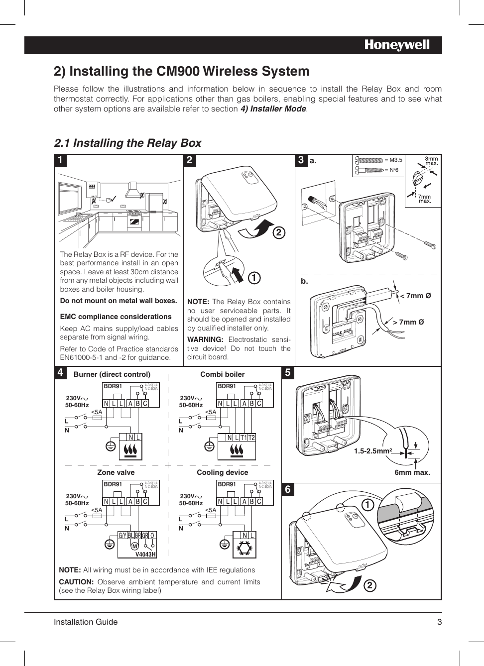 Page 3 of 12 - Honeywell Honeywell-Honeywell-Thermostat-Cm900-Users-Manual-  Honeywell-honeywell-thermostat-cm900-users-manual