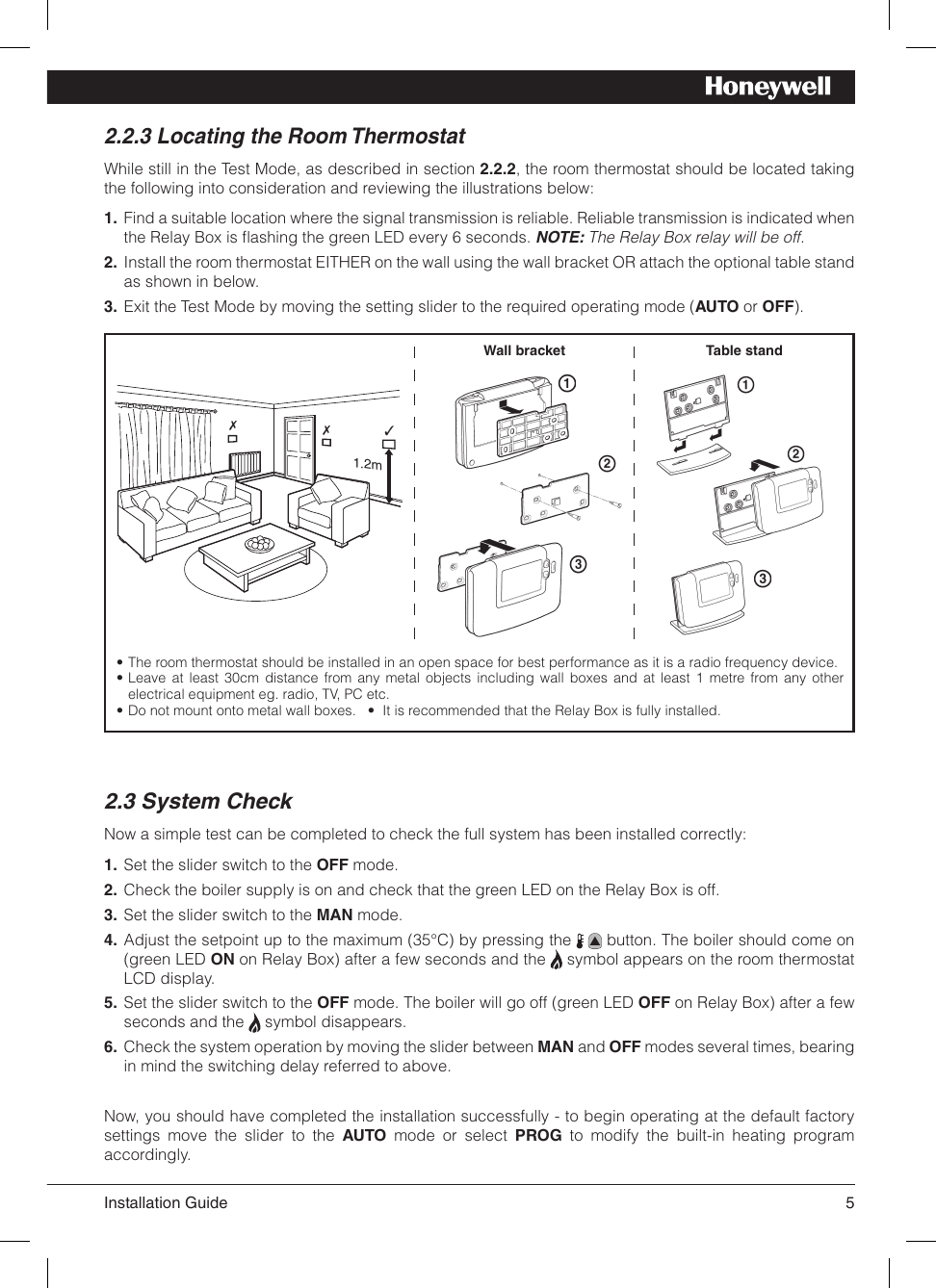 Page 5 of 12 - Honeywell Honeywell-Honeywell-Thermostat-Cm900-Users-Manual-  Honeywell-honeywell-thermostat-cm900-users-manual