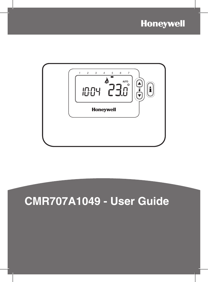 Page 1 of 8 - Honeywell Honeywell-Honeywell-Thermostat-Cmr707A1049-Users-Manual-  Honeywell-honeywell-thermostat-cmr707a1049-users-manual