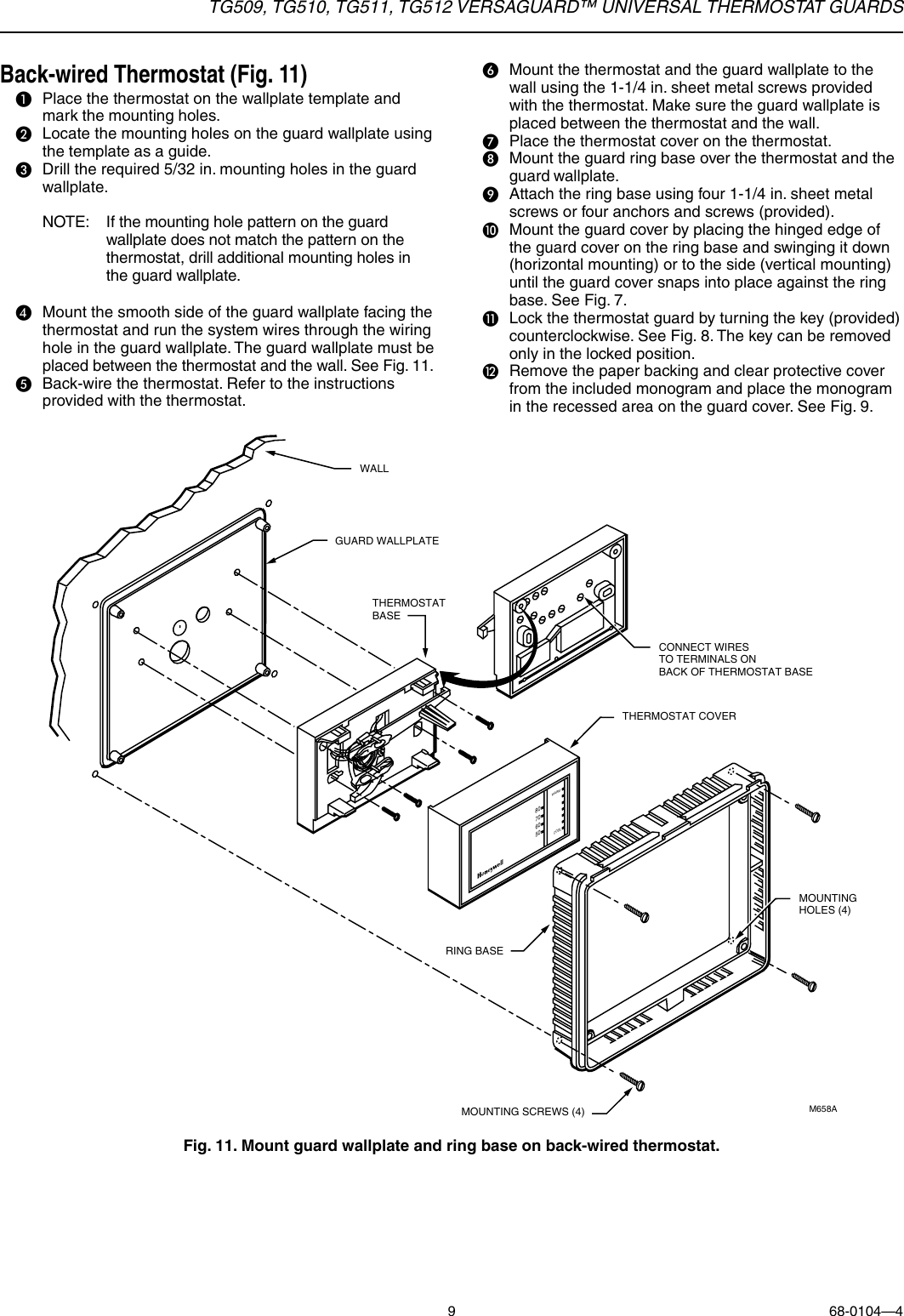 Honeywell thermostat manual t8082