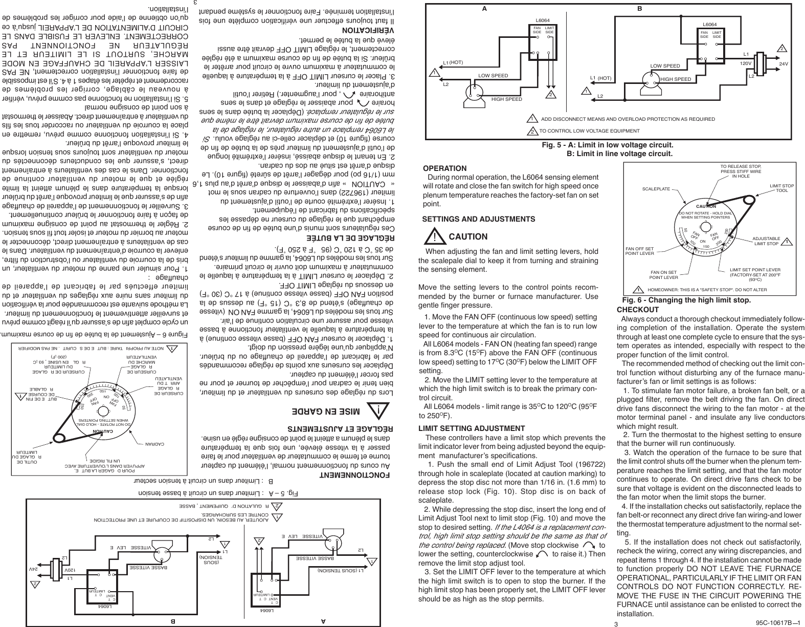 Page 3 of 8 - Honeywell Honeywell-L6064A-Users-Manual- L6064 Universal Two Speed Fan And Limit Controllers  Honeywell-l6064a-users-manual