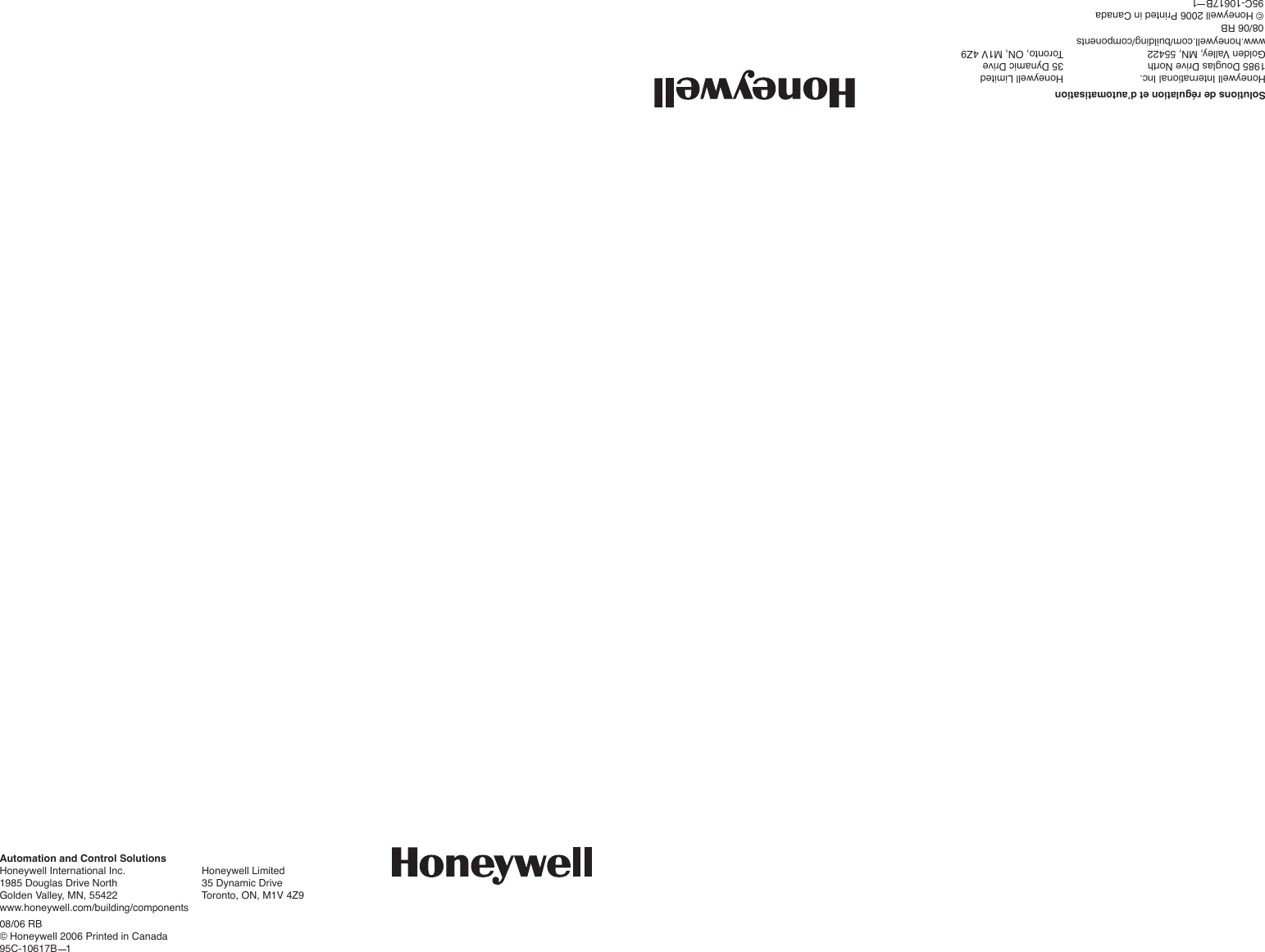 Page 4 of 8 - Honeywell Honeywell-L6064A-Users-Manual- L6064 Universal Two Speed Fan And Limit Controllers  Honeywell-l6064a-users-manual