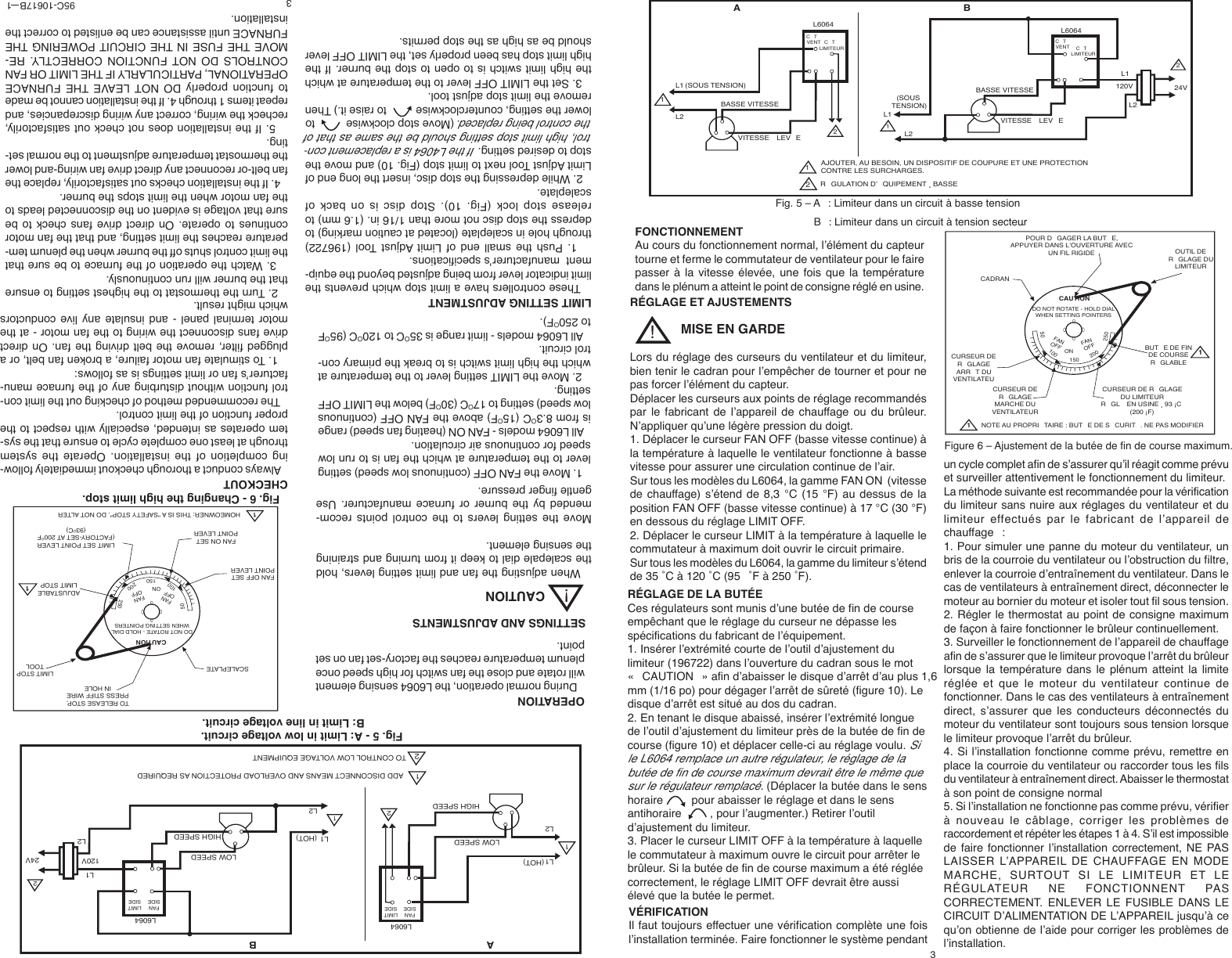 Page 7 of 8 - Honeywell Honeywell-L6064A-Users-Manual- L6064 Universal Two Speed Fan And Limit Controllers  Honeywell-l6064a-users-manual