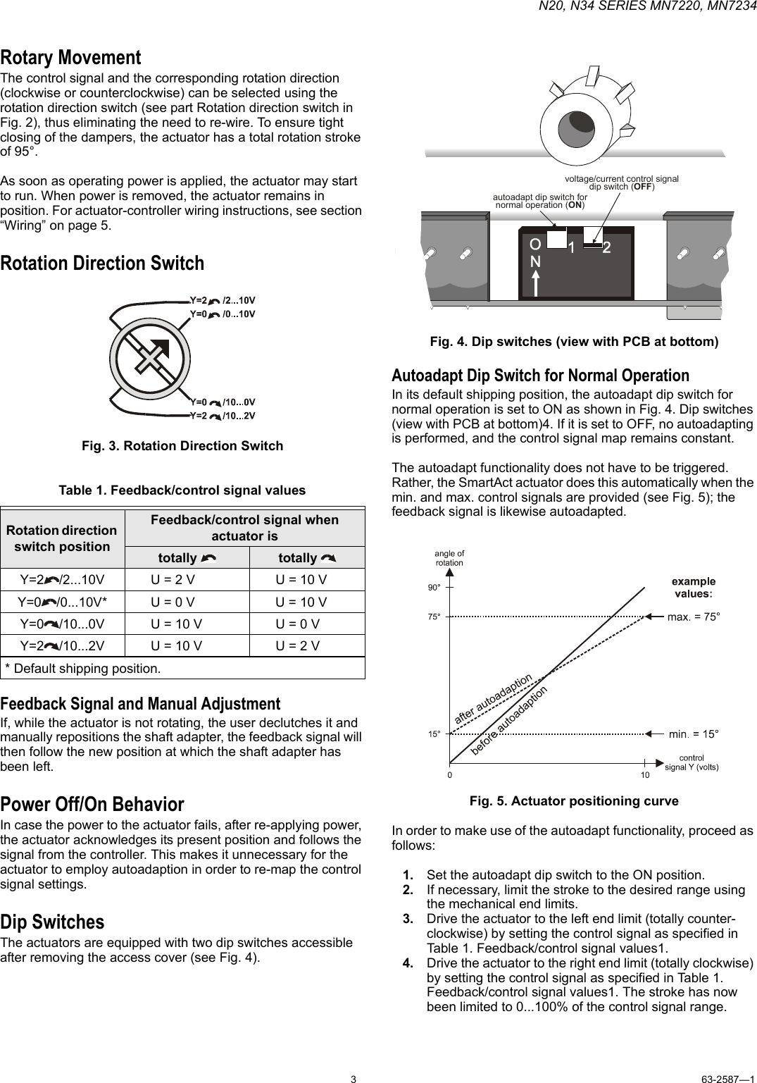 Honeywell Mn7220 Users Manual 63 2587 1 N20, N34 Series MN7220, MN7234