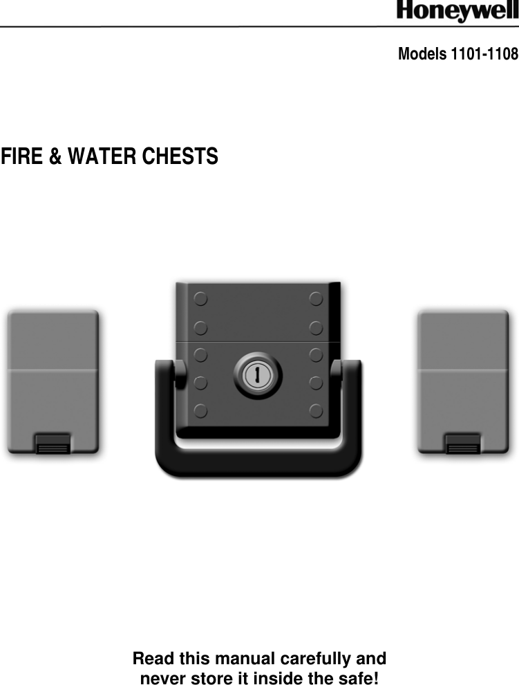 Page 1 of 4 - Honeywell Honeywell-Molded-Fire-Chest-1101-Users-Manual 1101-1108 Safe Owners Manua EnglishOnlyl_v2.0