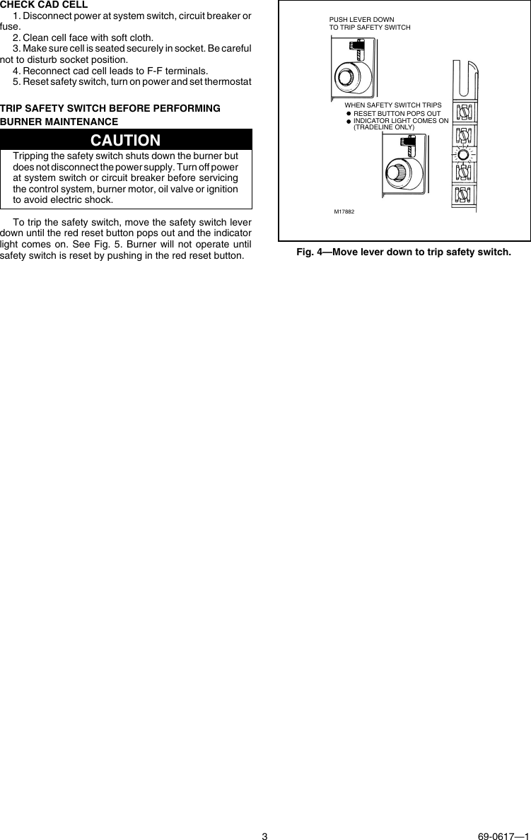 Page 3 of 4 - Honeywell Honeywell-Protectorelay-R8184G-Users-Manual- 69-0617 R8184G Protectorelay Oil Primary  Honeywell-protectorelay-r8184g-users-manual