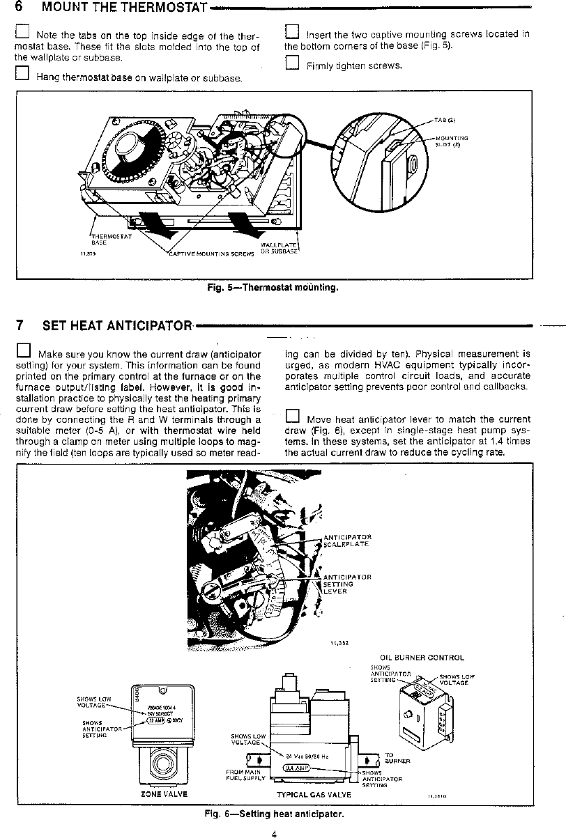 Page 4 of 8 - Honeywell Honeywell-Q682C-Users-Manual- 69-0258 - T8085D/Q682B,C, T8185/Q682B,C,L, Y8185, Y8024, HEATING AND HEATING/COOLING  Honeywell-q682c-users-manual