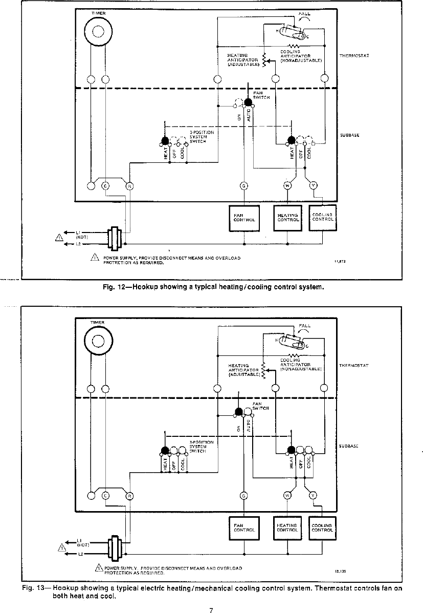 Page 7 of 8 - Honeywell Honeywell-Q682C-Users-Manual- 69-0258 - T8085D/Q682B,C, T8185/Q682B,C,L, Y8185, Y8024, HEATING AND HEATING/COOLING  Honeywell-q682c-users-manual
