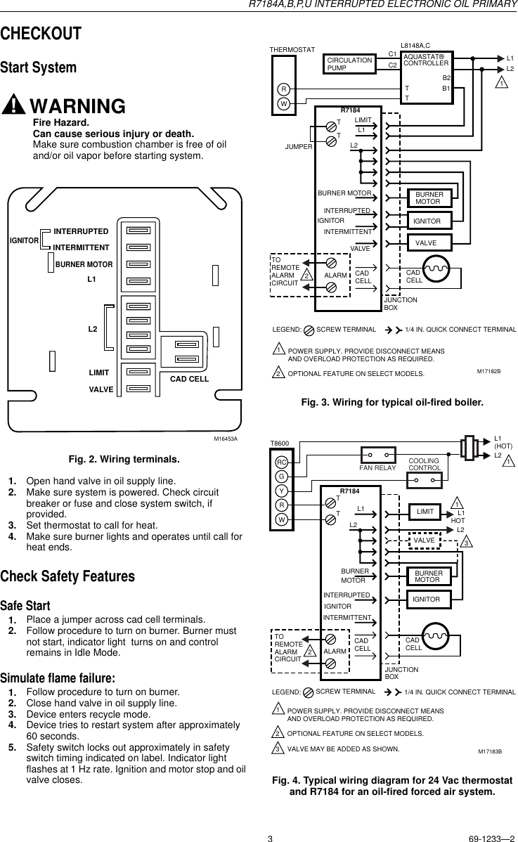 Page 3 of 8 - Honeywell Honeywell-R7184B-Users-Manual- 69-1233  Honeywell-r7184b-users-manual