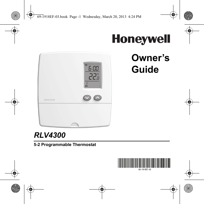 Honeywell Rlv4300 Owners Manual 69 1918EF 03