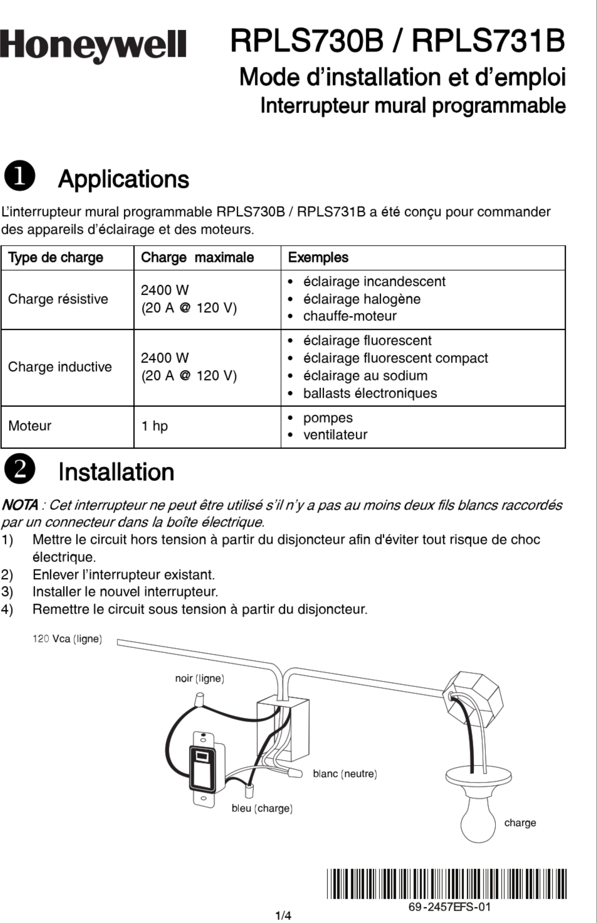 Page 5 of 12 - Honeywell Honeywell-Rpls730B-Installation-And-User-Manual-1003270 User Manual