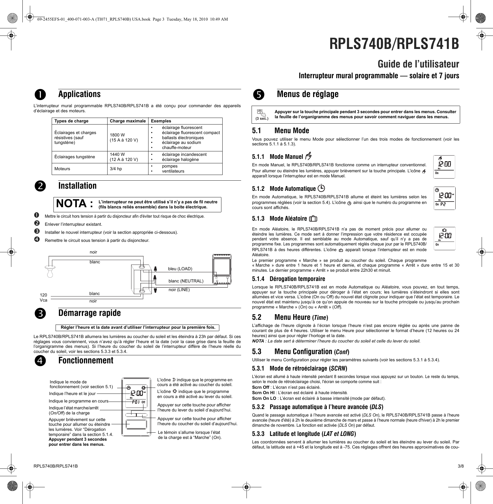 Page 3 of 8 - Honeywell Honeywell-Rpls740B-Users-Manual- 69-2455EFS-01_400-071-003-A (TI071_RPLS740B) USA  Honeywell-rpls740b-users-manual