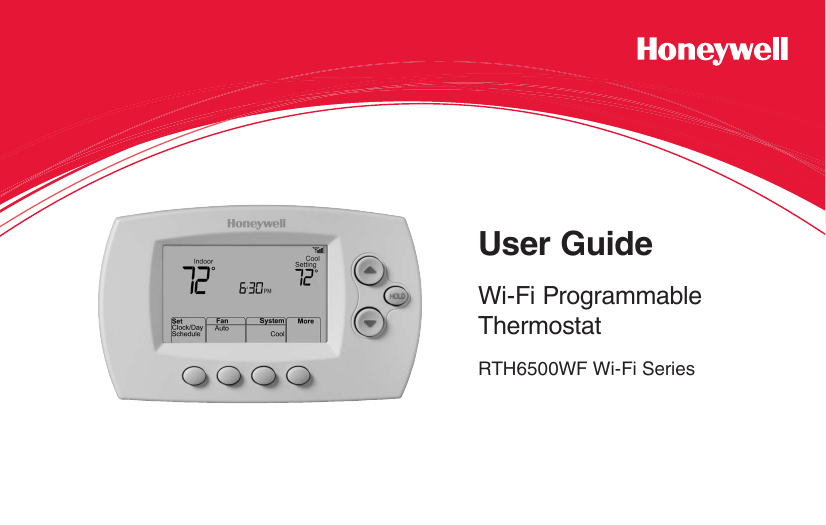 Honeywell Rth6580 Users Guide 69 2718EF—05 RTH6500WF Wi Fi Programmable