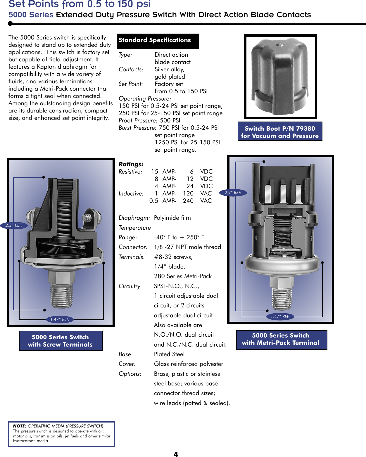 Page 4 of 12 - Honeywell Honeywell-Switches-Users-Manual- 230642 Switch Catalog  Honeywell-switches-users-manual