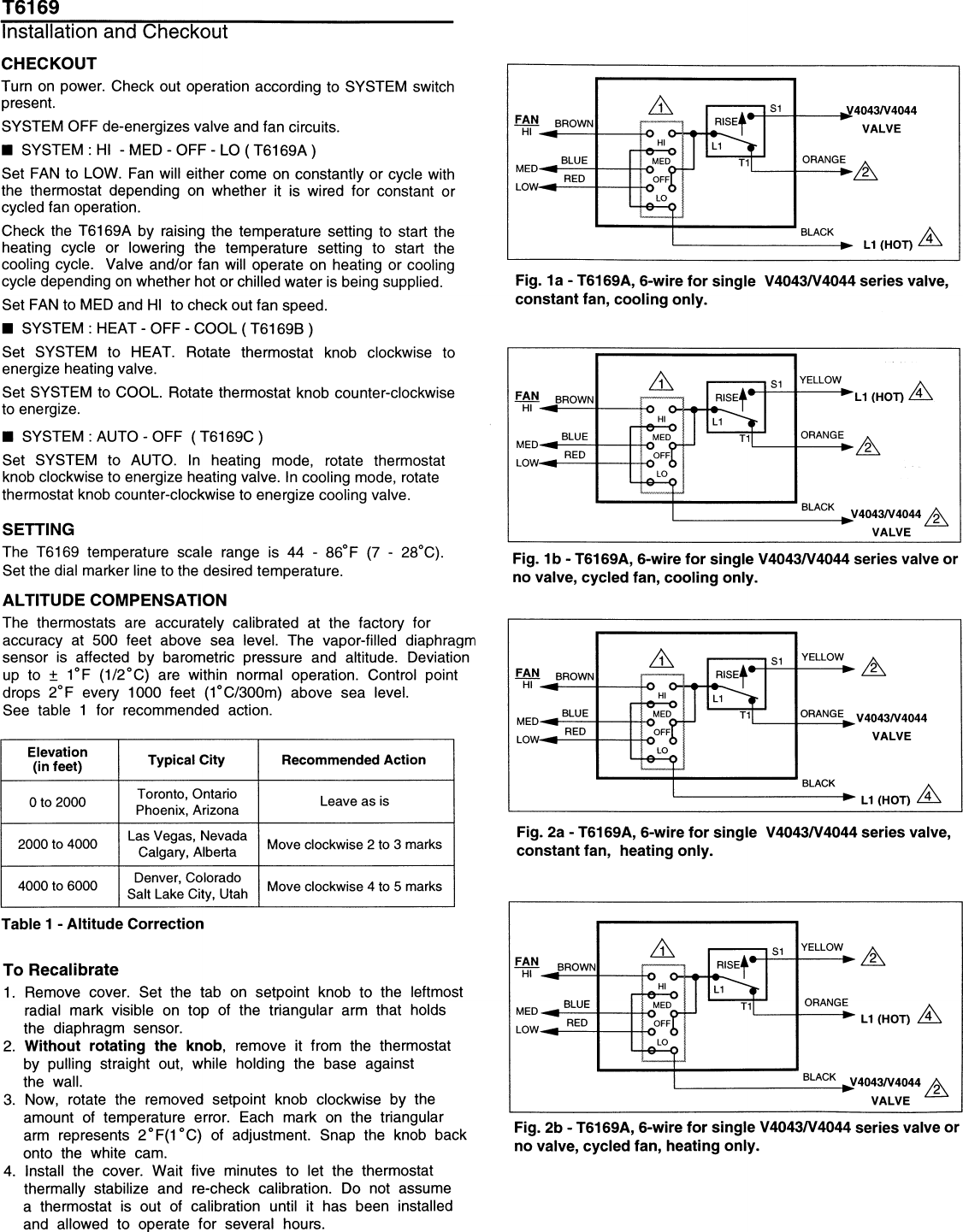 Page 2 of 4 - Honeywell Honeywell-T6169-Users-Manual-  Honeywell-t6169-users-manual