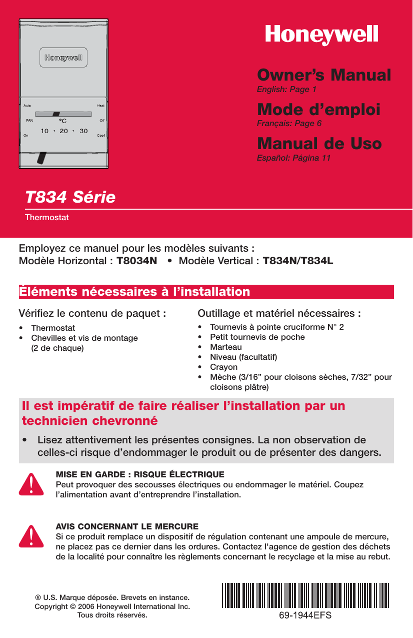 Page 6 of 12 - Honeywell Honeywell-T8034-Owners-Manual-  Honeywell-t8034-owners-manual