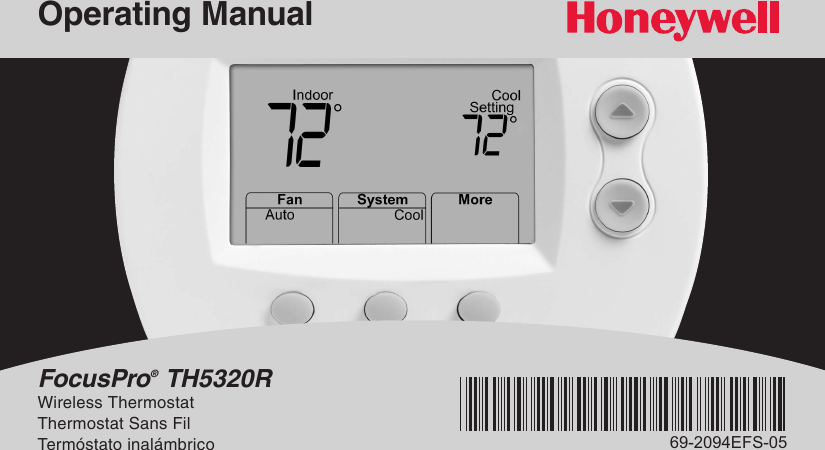 Honeywell Th5320 Th5320R Yth5320 Yth5320R Owner S Manual 69 2094EFS 05