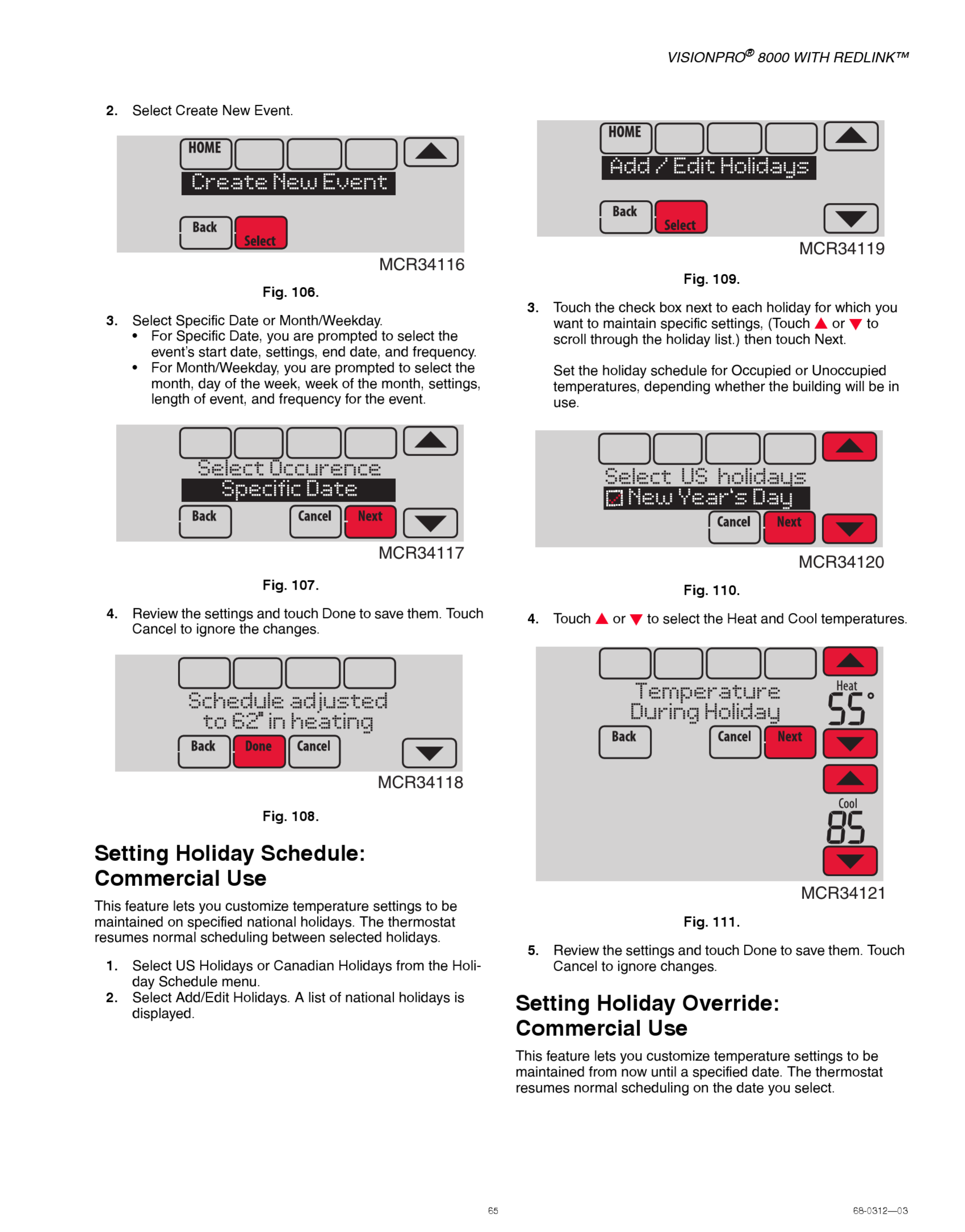 Honeywell Th8320R1003 Installation Manual 1002646