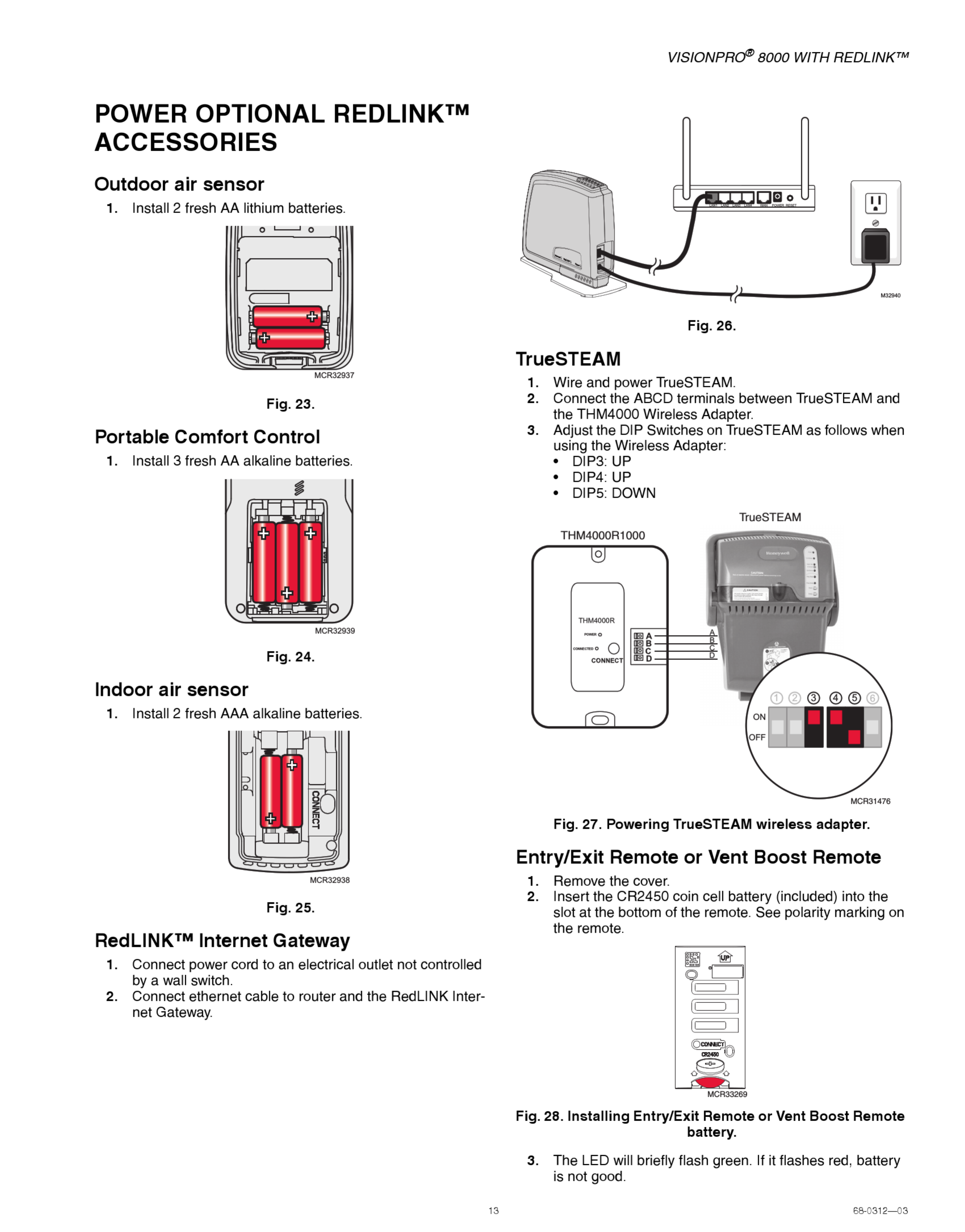 Honeywell Th8320R1003 Installation Manual 1002646